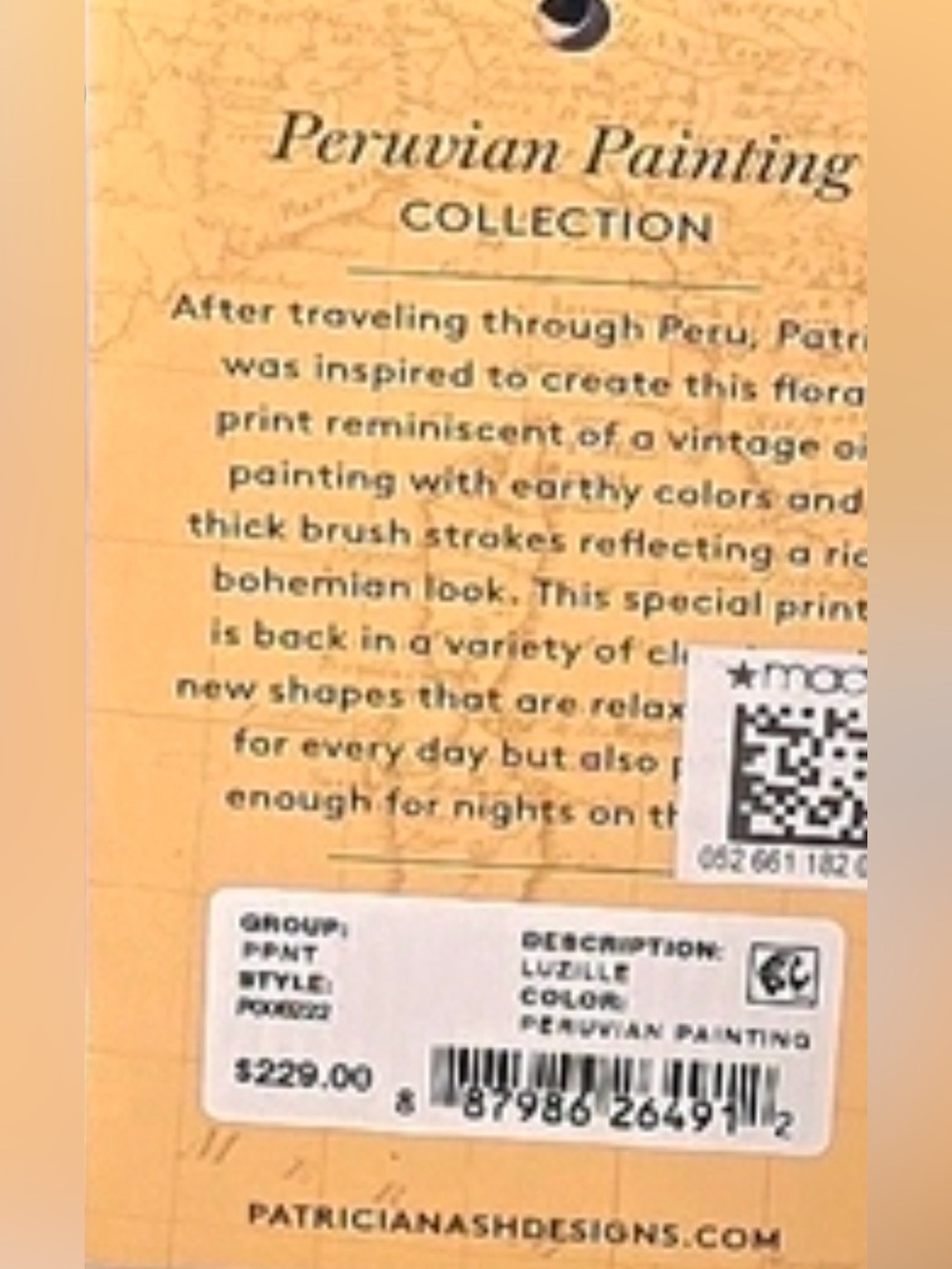 Patricia Nash Luzille Peruvian Painting Floral Leather Crossbody Bag /Backpack - Picture 15 of 15